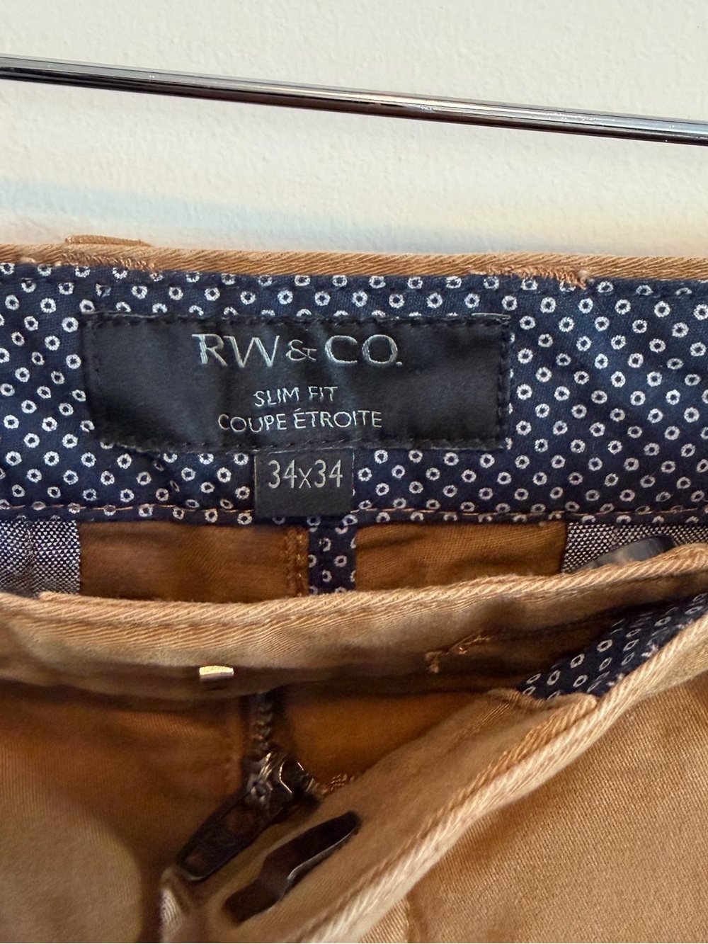 Men's RW&Co Slim Chino Pants - 34x34 - Picture 2 of 5
